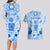 Cook Islands Women's Day Couples Matching Long Sleeve Bodycon Dress and Hawaiian Shirt With Polynesian Pattern LT05 - Polynesian Pride