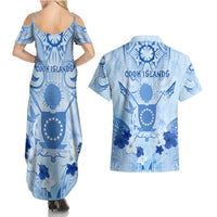 Cook Islands Women's Day Couples Matching Summer Maxi Dress and Hawaiian Shirt With Polynesian Pattern LT05 - Polynesian Pride