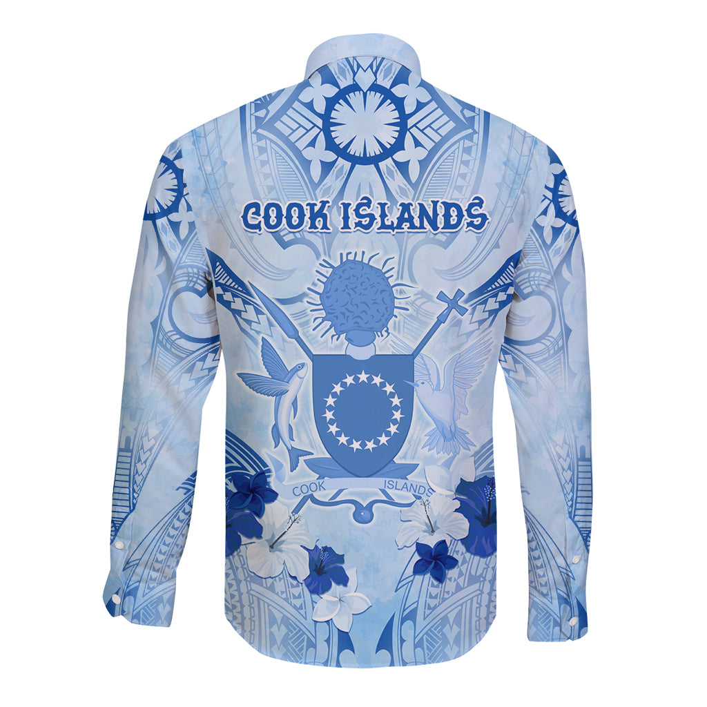 Cook Islands Women's Day Long Sleeve Button Shirt With Polynesian Pattern LT05 - Polynesian Pride