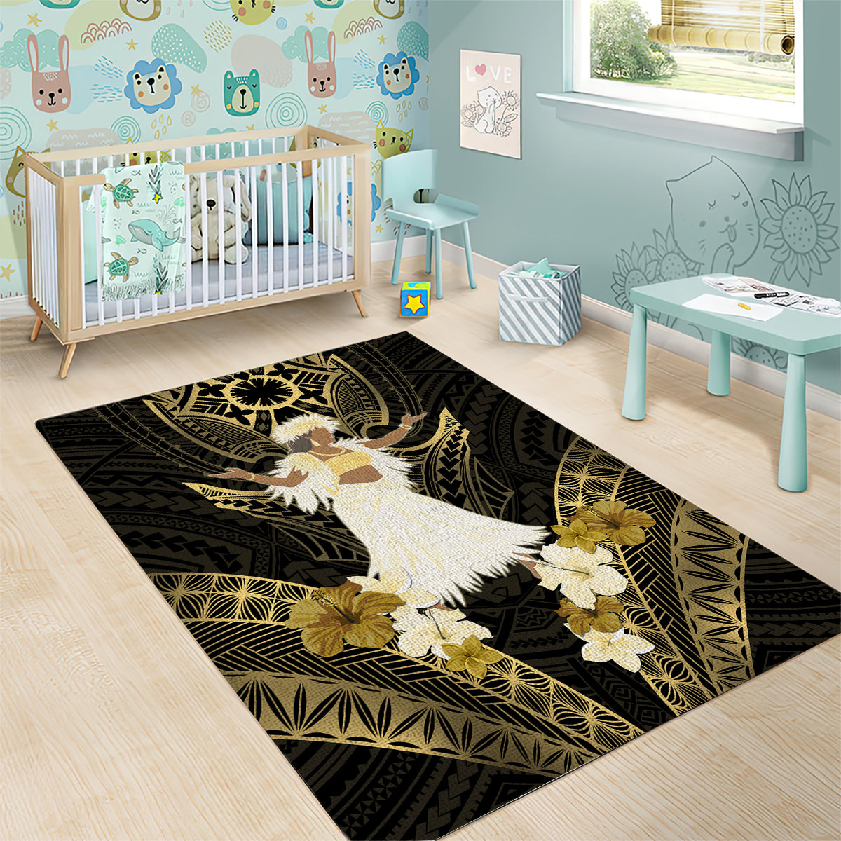 Niue Women's Day Area Rug With Polynesian Pattern LT05 - Polynesian Pride