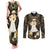 Niue Women's Day Couples Matching Tank Maxi Dress and Long Sleeve Button Shirt With Polynesian Pattern LT05 Gold - Polynesian Pride