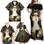 Niue Women's Day Family Matching Off Shoulder Maxi Dress and Hawaiian Shirt With Polynesian Pattern LT05 - Polynesian Pride