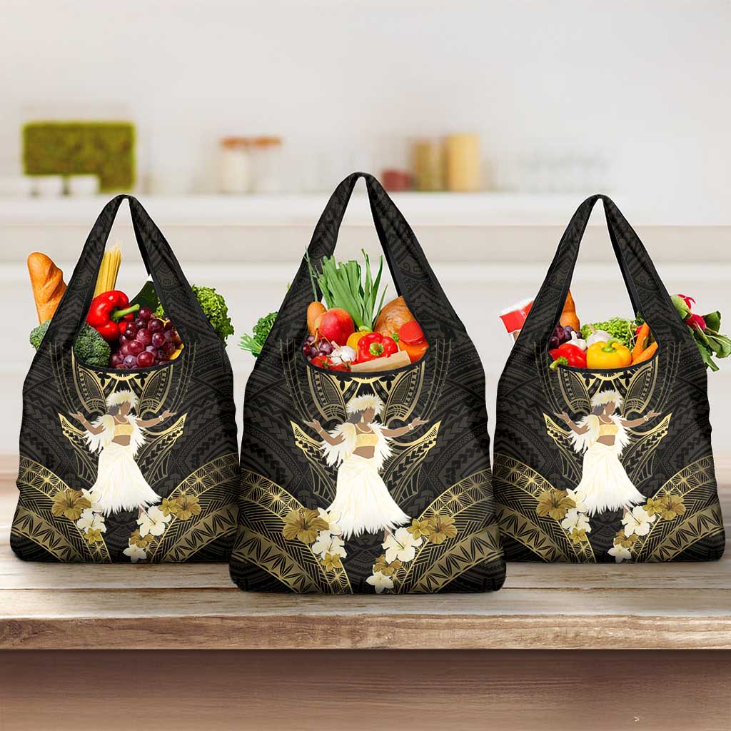 Niue Women's Day Grocery Bag With Polynesian Pattern