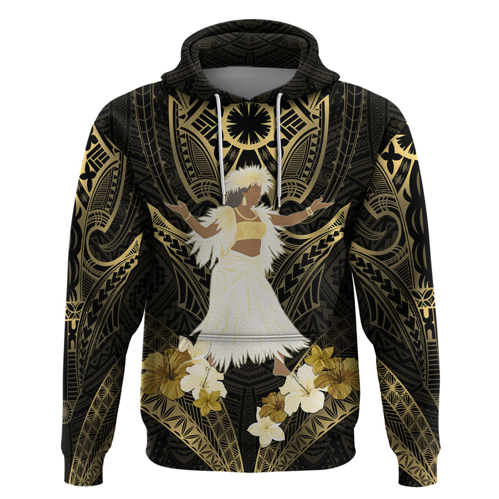 Niue Women's Day Hoodie With Polynesian Pattern LT05 Pullover Hoodie Gold - Polynesian Pride