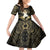 Niue Women's Day Kid Short Sleeve Dress With Polynesian Pattern LT05 KID Gold - Polynesian Pride