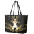 Niue Women's Day Leather Tote Bag With Polynesian Pattern
