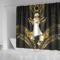 Niue Women's Day Shower Curtain With Polynesian Pattern LT05 - Polynesian Pride