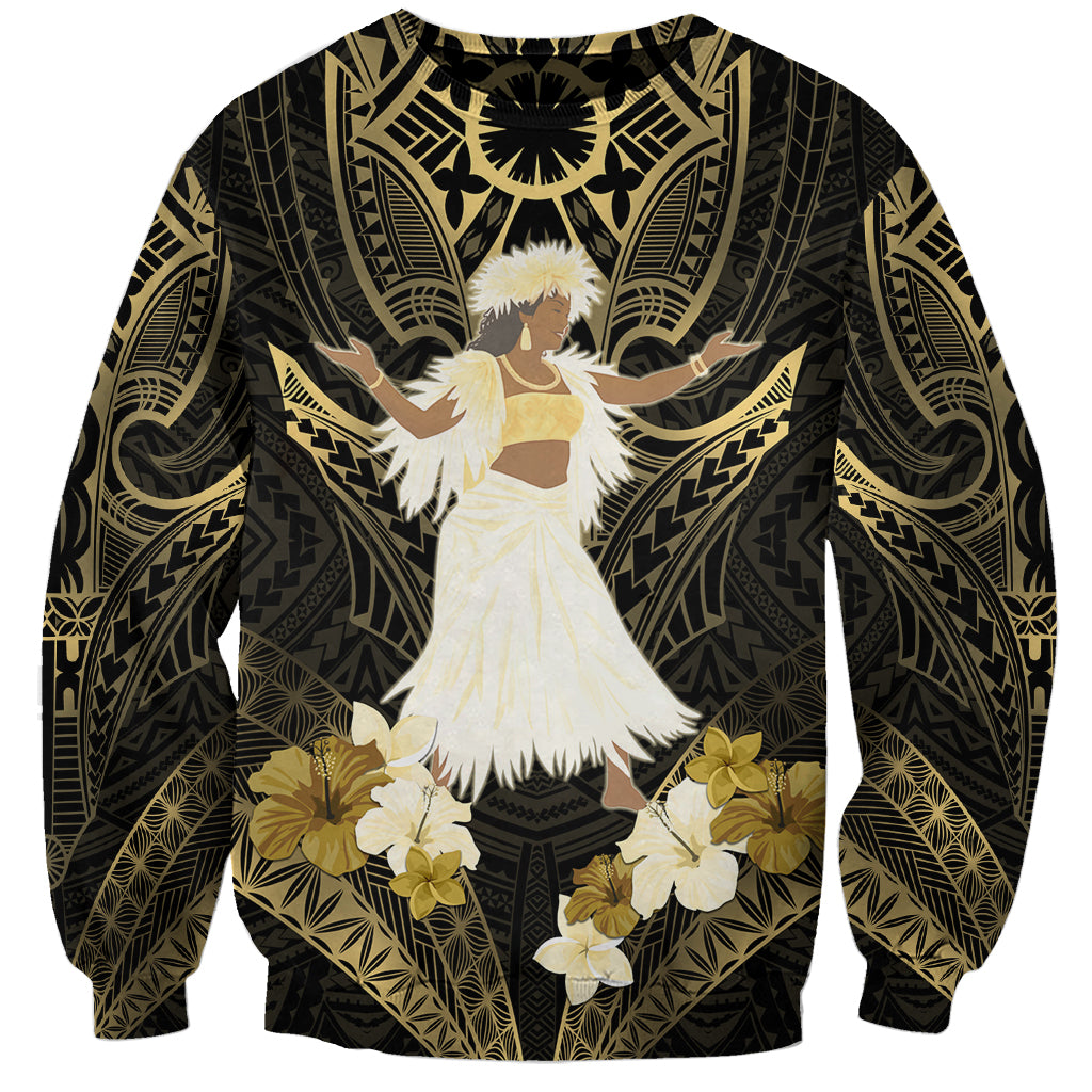 Niue Women's Day Sweatshirt With Polynesian Pattern LT05 Unisex Gold - Polynesian Pride