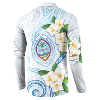 Guam Chamorro Button Sweatshirt Guasali Flowers Curves Style