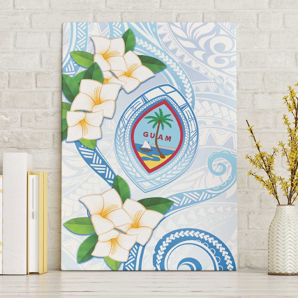 Guam Chamorro Canvas Wall Art Guasali Flowers Curves Style