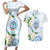 Guam Chamorro Couples Matching Short Sleeve Bodycon Dress and Hawaiian Shirt Guasali Flowers Curves Style