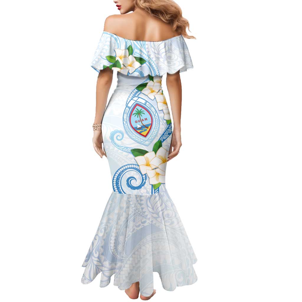 Guam Chamorro Family Matching Mermaid Dress and Hawaiian Shirt Guasali Flowers Curves Style