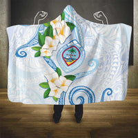 Guam Chamorro Hooded Blanket Guasali Flowers Curves Style