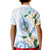 Guam Chamorro Kid Polo Shirt Guasali Flowers Curves Style