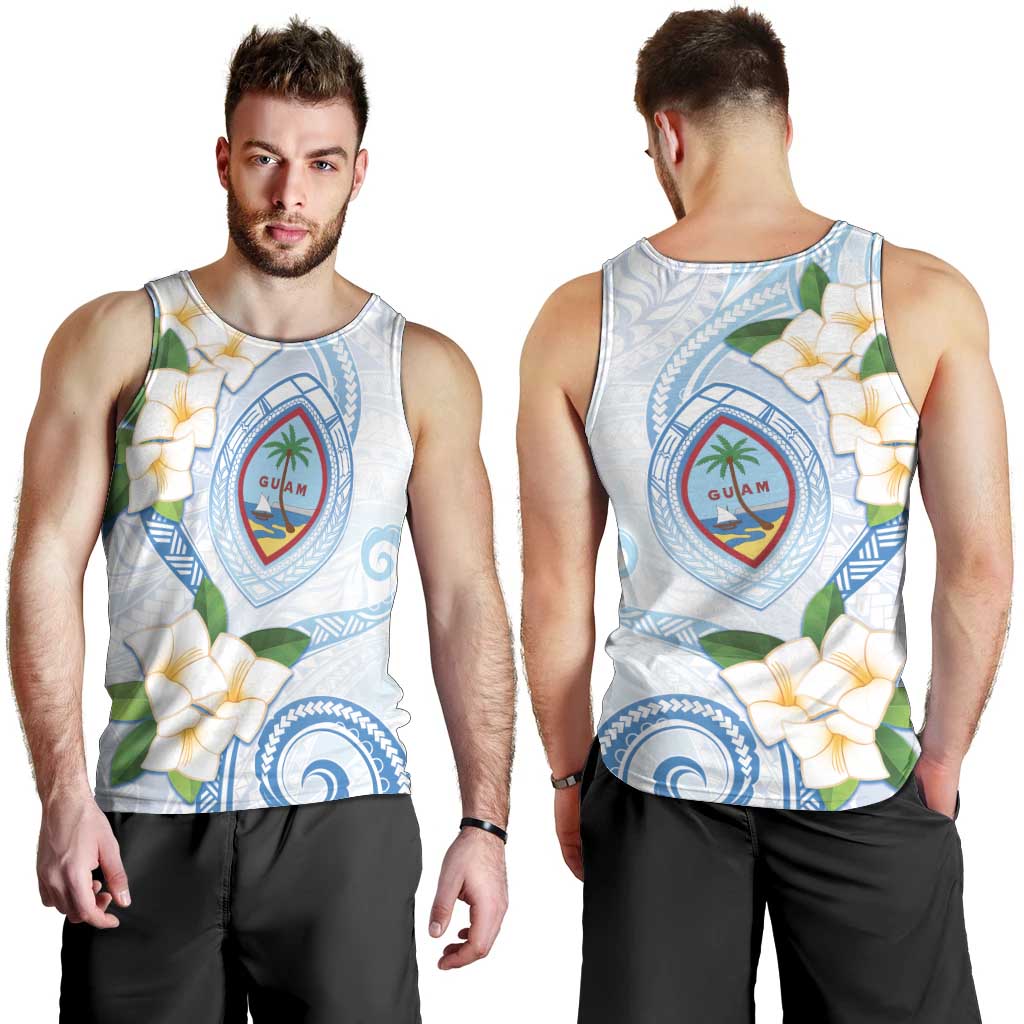 Guam Chamorro Men Tank Top Guasali Flowers Curves Style