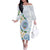 Guam Chamorro Off The Shoulder Long Sleeve Dress Guasali Flowers Curves Style