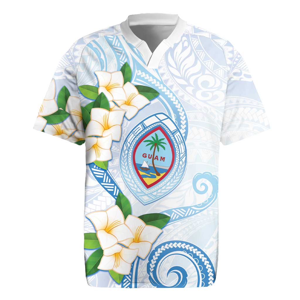 Guam Chamorro Rugby Jersey Guasali Flowers Curves Style