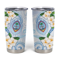 Guam Chamorro Tumbler Cup Guasali Flowers Curves Style