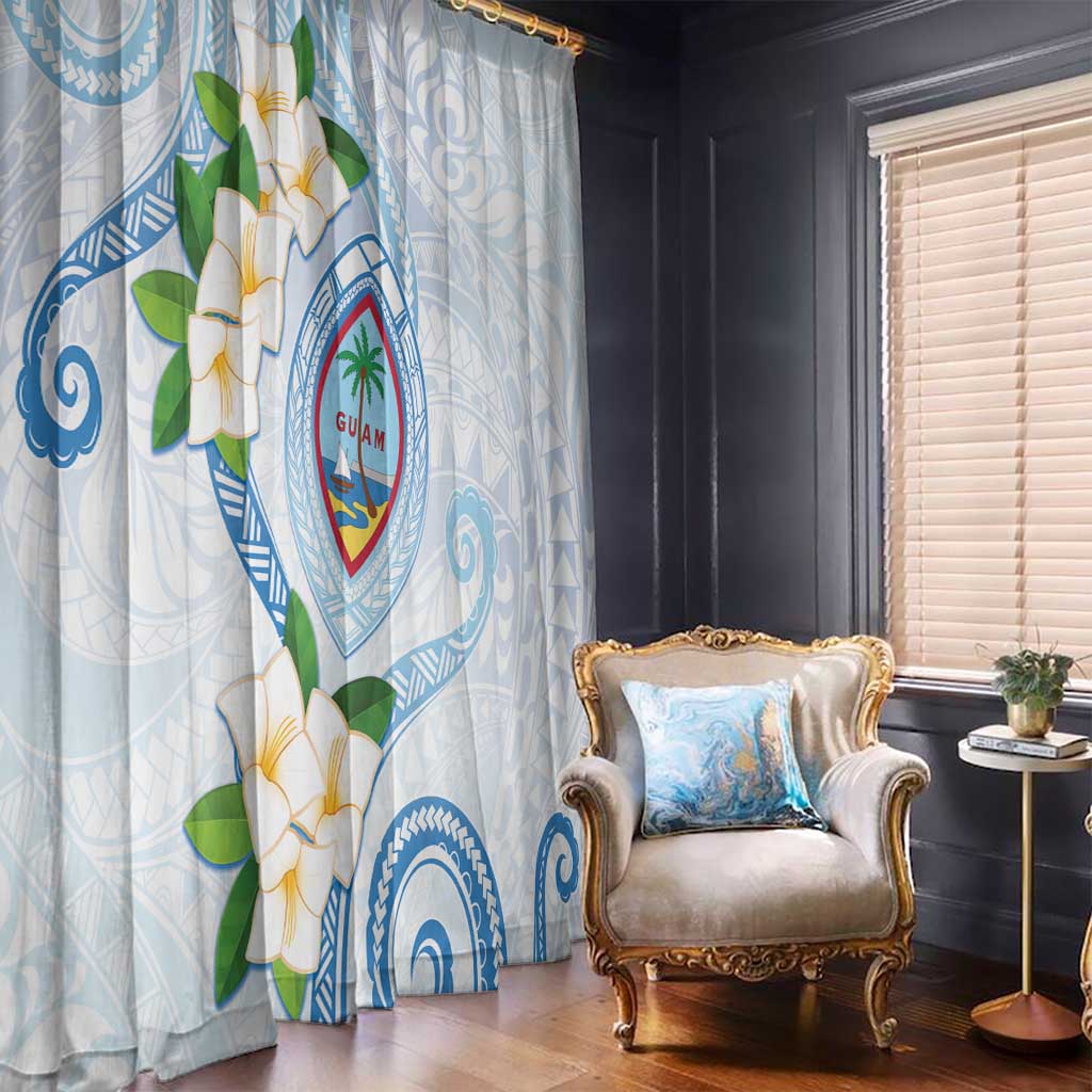 Guam Chamorro Window Curtain Guasali Flowers Curves Style