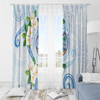 Guam Chamorro Window Curtain Guasali Flowers Curves Style