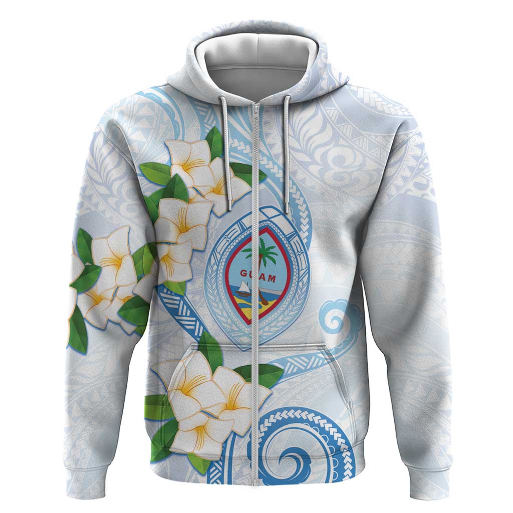 Guam Chamorro Zip Hoodie Guasali Flowers Curves Style