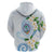 Guam Chamorro Zip Hoodie Guasali Flowers Curves Style