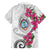 Guam Chamorro Family Matching Off The Shoulder Long Sleeve Dress and Hawaiian Shirt Curves Polynesian Tattoo Mix Bougainvillea