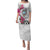 Guam Chamorro Family Matching Puletasi and Hawaiian Shirt Curves Polynesian Tattoo Mix Bougainvillea