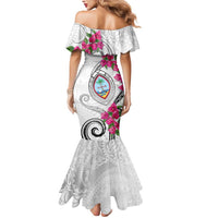 Guam Chamorro Mermaid Dress Curves Polynesian Tattoo Mix Bougainvillea