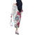 Guam Chamorro Off The Shoulder Long Sleeve Dress Curves Polynesian Tattoo Mix Bougainvillea