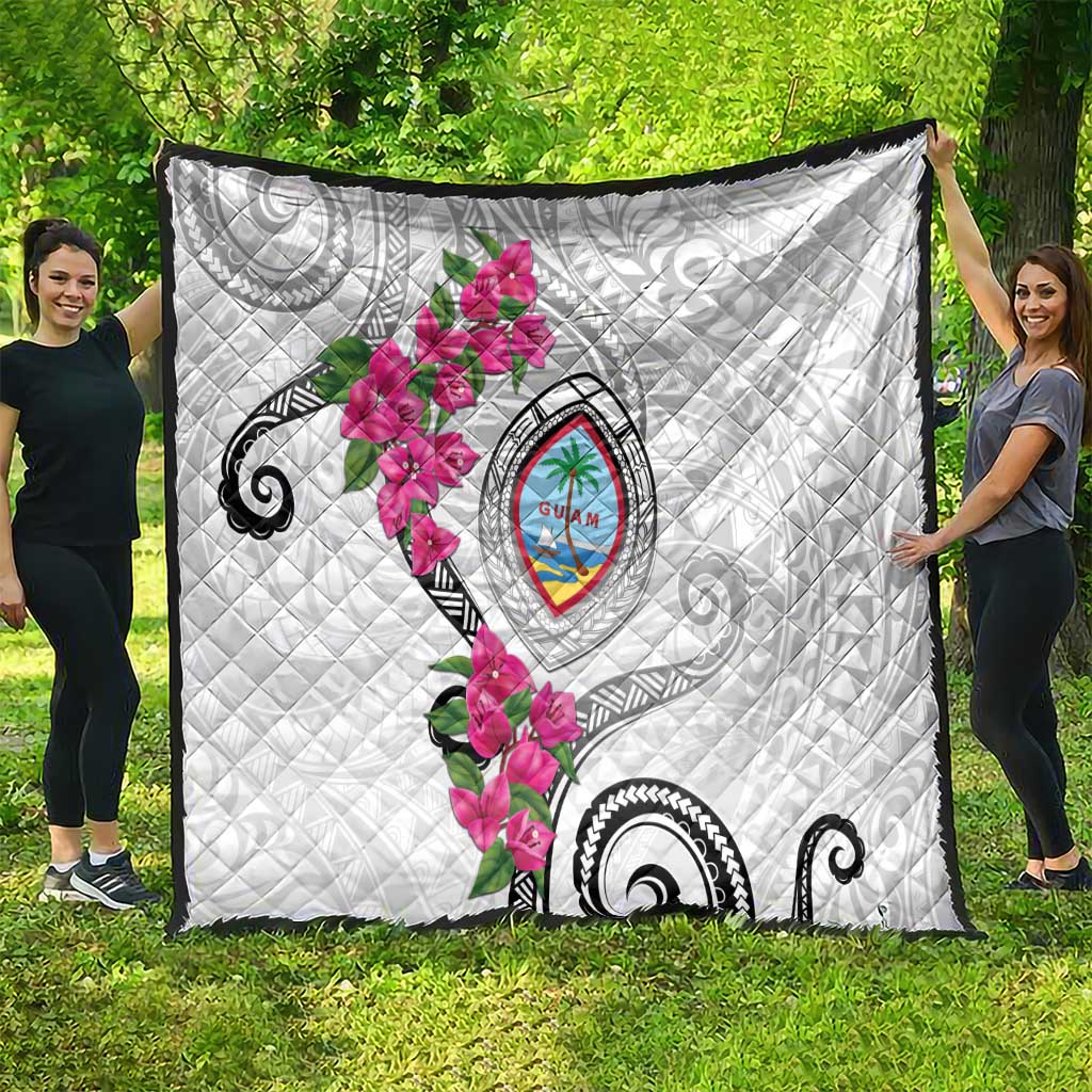 Guam Chamorro Quilt Curves Polynesian Tattoo Mix Bougainvillea