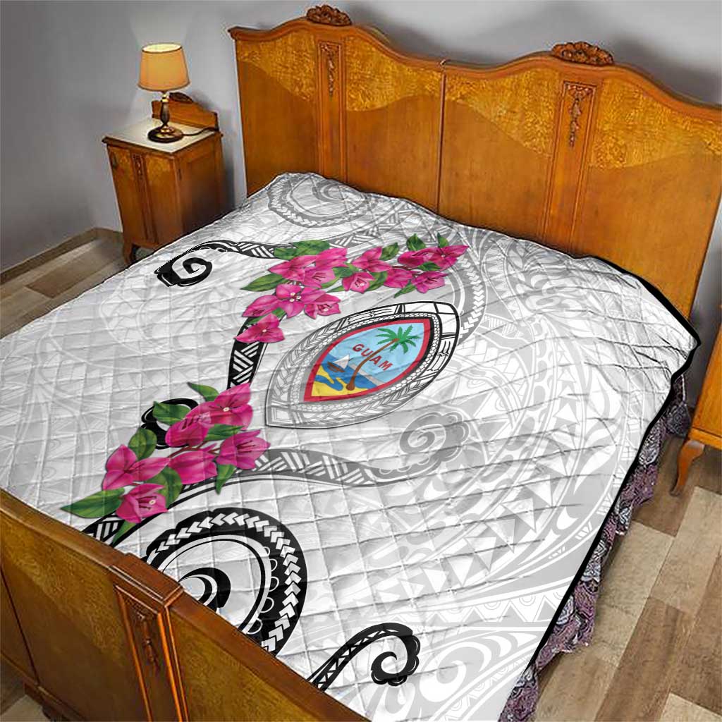 Guam Chamorro Quilt Curves Polynesian Tattoo Mix Bougainvillea