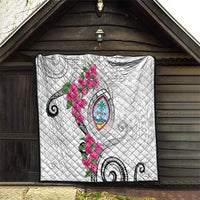 Guam Chamorro Quilt Curves Polynesian Tattoo Mix Bougainvillea