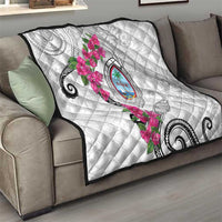 Guam Chamorro Quilt Curves Polynesian Tattoo Mix Bougainvillea