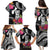 Hafa Adai Guam Family Matching Puletasi and Hawaiian Shirt Polynesian Tattoo Tropical Flowers