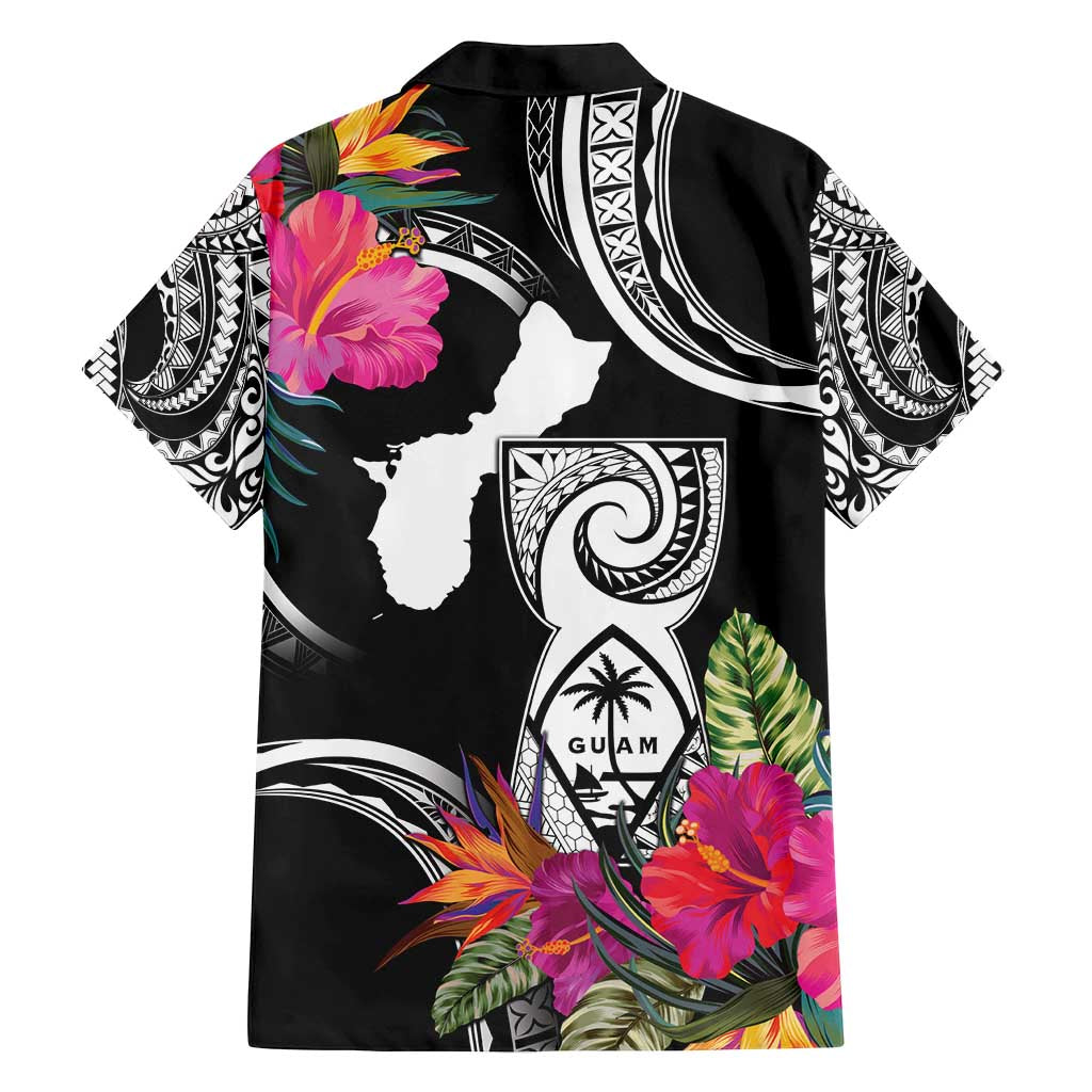 Hafa Adai Guam Family Matching Tank Maxi Dress and Hawaiian Shirt Polynesian Tattoo Tropical Flowers LT05 - Polynesian Pride