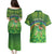 Personalised Hawaii Saint Patrick's Day Couples Matching Puletasi and Hawaiian Shirt Let's Get Fit Shaced