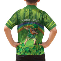 Personalised Hawaii Saint Patrick's Day Kid Hawaiian Shirt Let's Get Fit Shaced