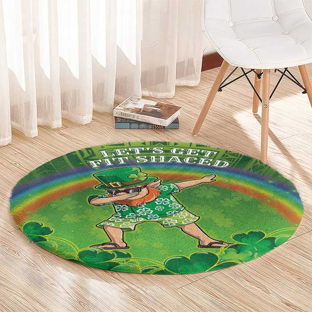 Hawaii Saint Patrick's Day Round Carpet Let's Get Fit Shaced LT05 - Polynesian Pride