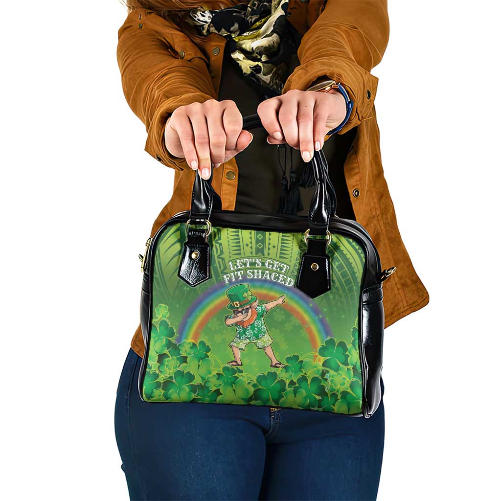 Hawaii Saint Patrick's Day Shoulder Handbag Let's Get Fit Shaced LT05 One Size Green - Polynesian Pride