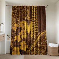 Hawaii Mililani High School Bathroom Set Tribal Tattoo With Hibiscus Flowers