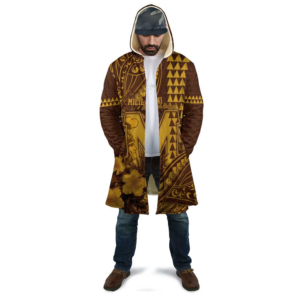 Personalised Hawaii Mililani High School Cloak Tribal Tattoo With Hibiscus Flowers