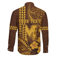Personalised Hawaii Mililani High School Family Matching Summer Maxi Dress and Hawaiian Shirt Tribal Tattoo With Hibiscus Flowers LT05 - Polynesian Pride