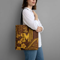 Hawaii Mililani High School Tote Bag Tribal Tattoo With Hibiscus Flowers LT05 - Polynesian Pride