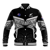 Custom New Zealand Cricket Baseball Jacket Go Champions World Cup 2024 With Maori Pattern
