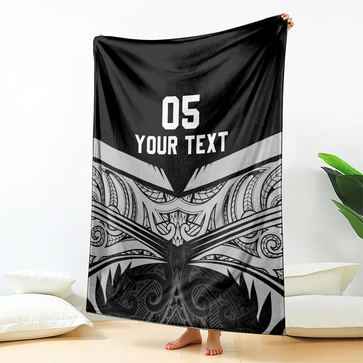 Custom New Zealand Cricket Blanket Go Champions World Cup 2024 With Maori Pattern