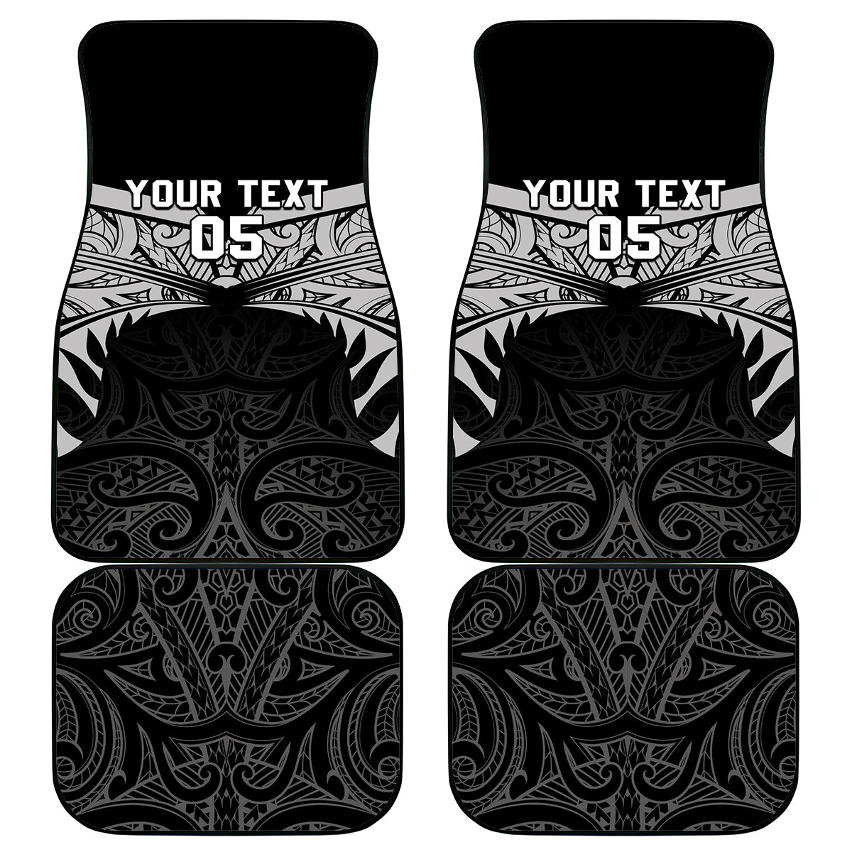 Custom New Zealand Cricket Car Mats Go Champions World Cup 2024 With Maori Pattern