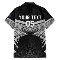 Custom New Zealand Cricket Hawaiian Shirt Go Champions World Cup 2024 With Maori Pattern