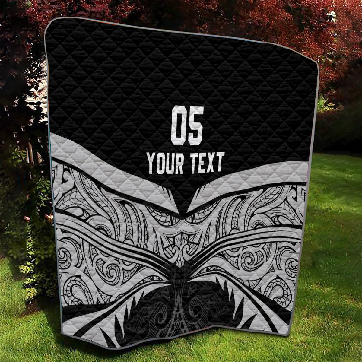 Custom New Zealand Cricket Quilt Go Champions World Cup 2024 With Maori Pattern