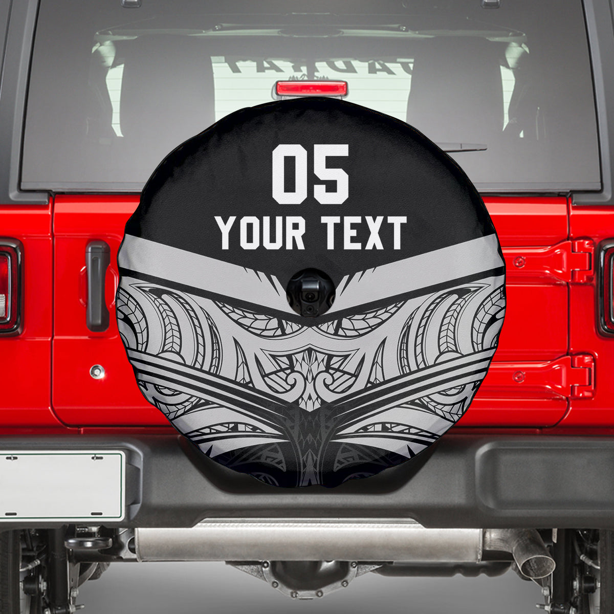 Custom New Zealand Cricket Spare Tire Cover Go Champions World Cup 2024 With Maori Pattern